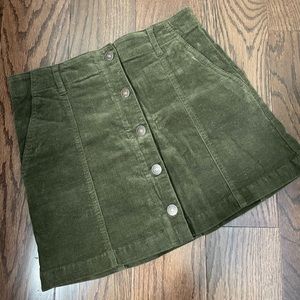 Corduroy mini-skirt